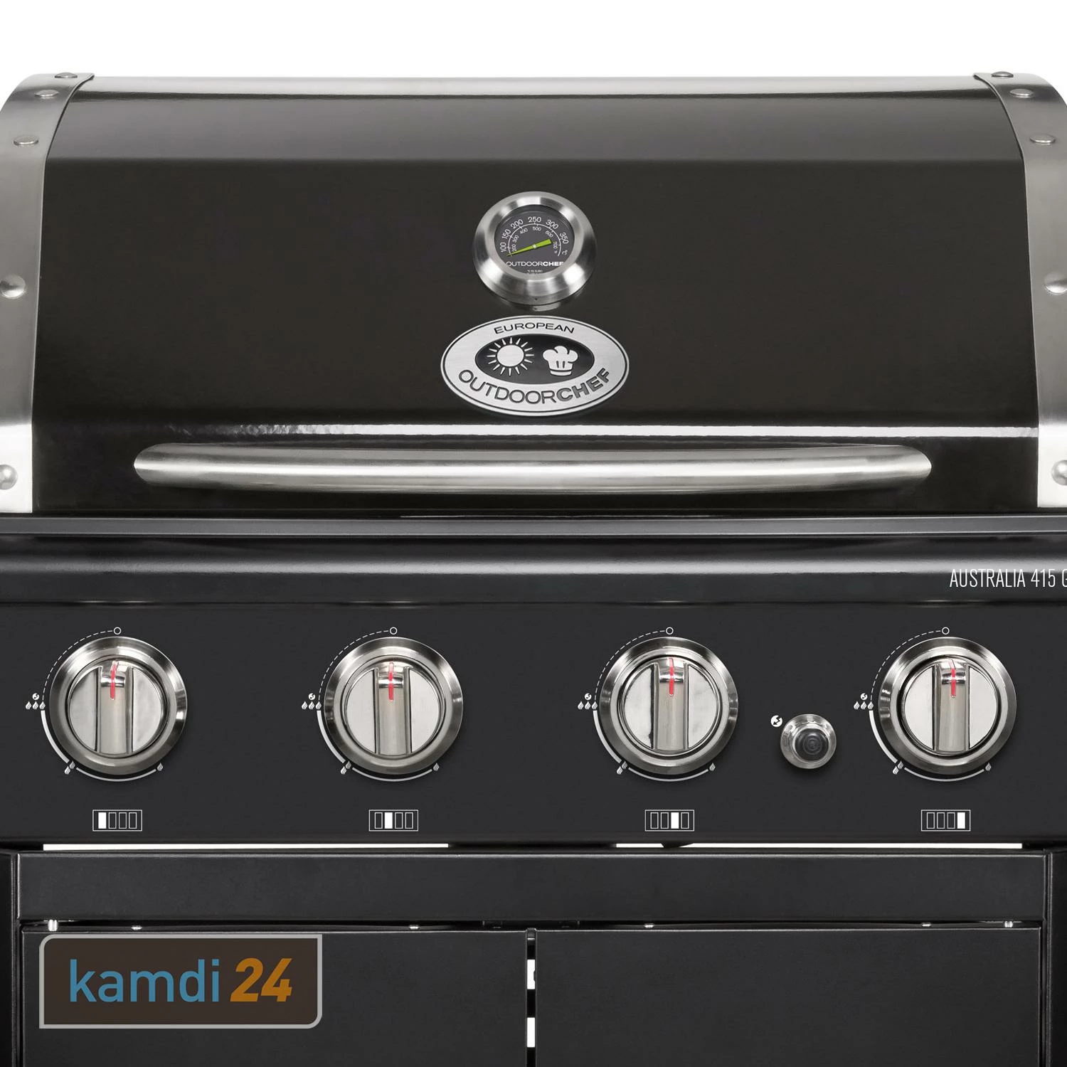 Outdoorchef Australia 415 G Gas-Grillstation Schwarz + Drehkorb-Set 8 Outdoorchef Australia 415 G Gas-Grillstation Schwarz + Drehkorb-Set – Bild 6