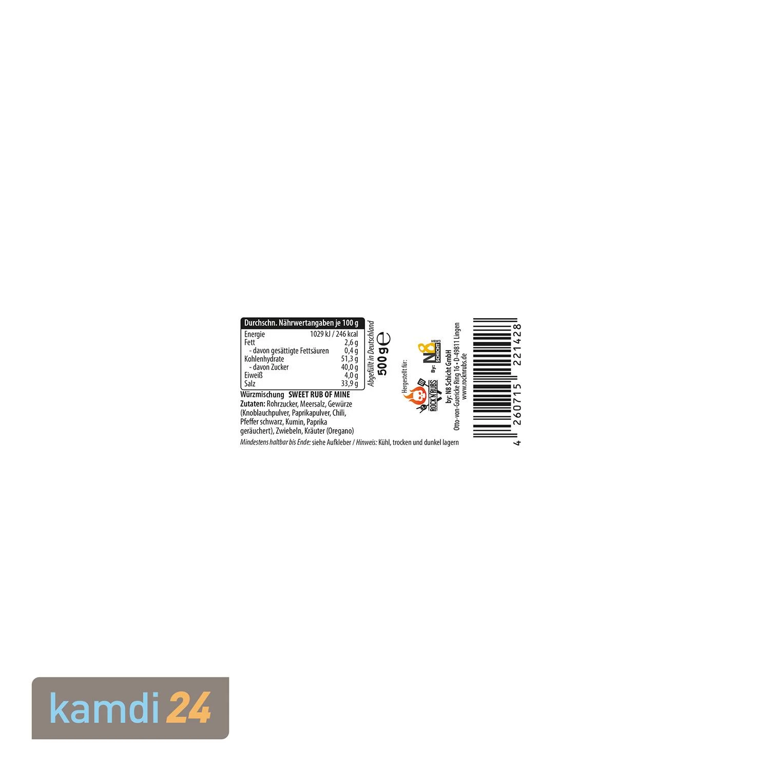 Rock'n'Rubs Beutel Sweet Rub Of Mine 500 G 4 Rock'n'Rubs Beutel Sweet Rub Of Mine 500 G – Bild 2