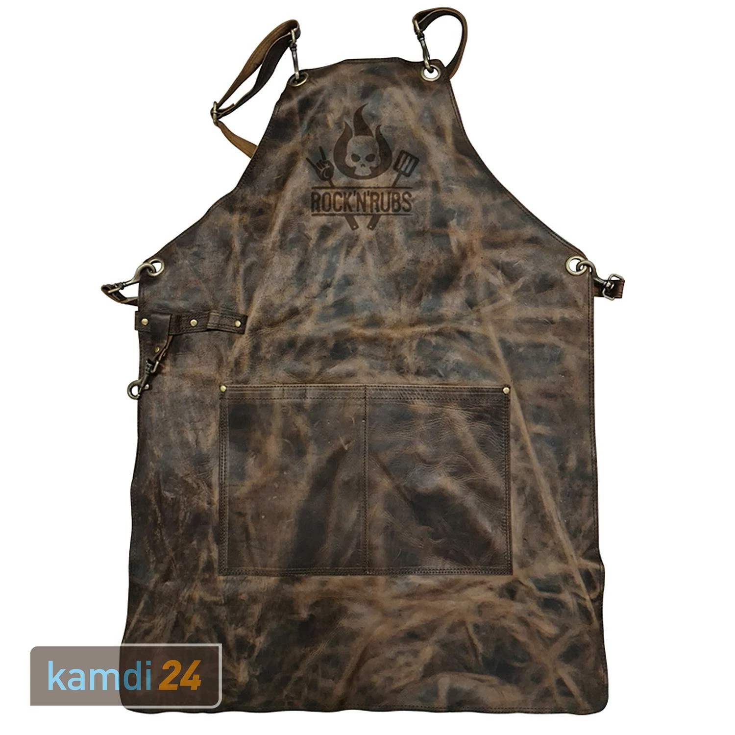 Rock'n'Rubs Grillschürze Leder Cognac Crunch 5 Rock'n'Rubs Grillschürze Leder Cognac Crunch – Bild 3