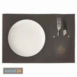 Rock'n'Rubs Tisch-Set Aus Leder Braun -Angebote Kamdi24 Store rocknrubs tisch set aus leder braun 23966 m 1