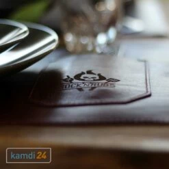 Rock'n'Rubs Tisch-Set Aus Leder Braun -Angebote Kamdi24 Store rocknrubs tisch set aus leder braun 23966 m 2