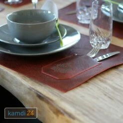 Rock'n'Rubs Tisch-Set Aus Leder Rot -Angebote Kamdi24 Store rocknrubs tisch set aus leder rot 23968 m 3