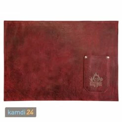 Rock'n'Rubs Tisch-Set Aus Leder Rot