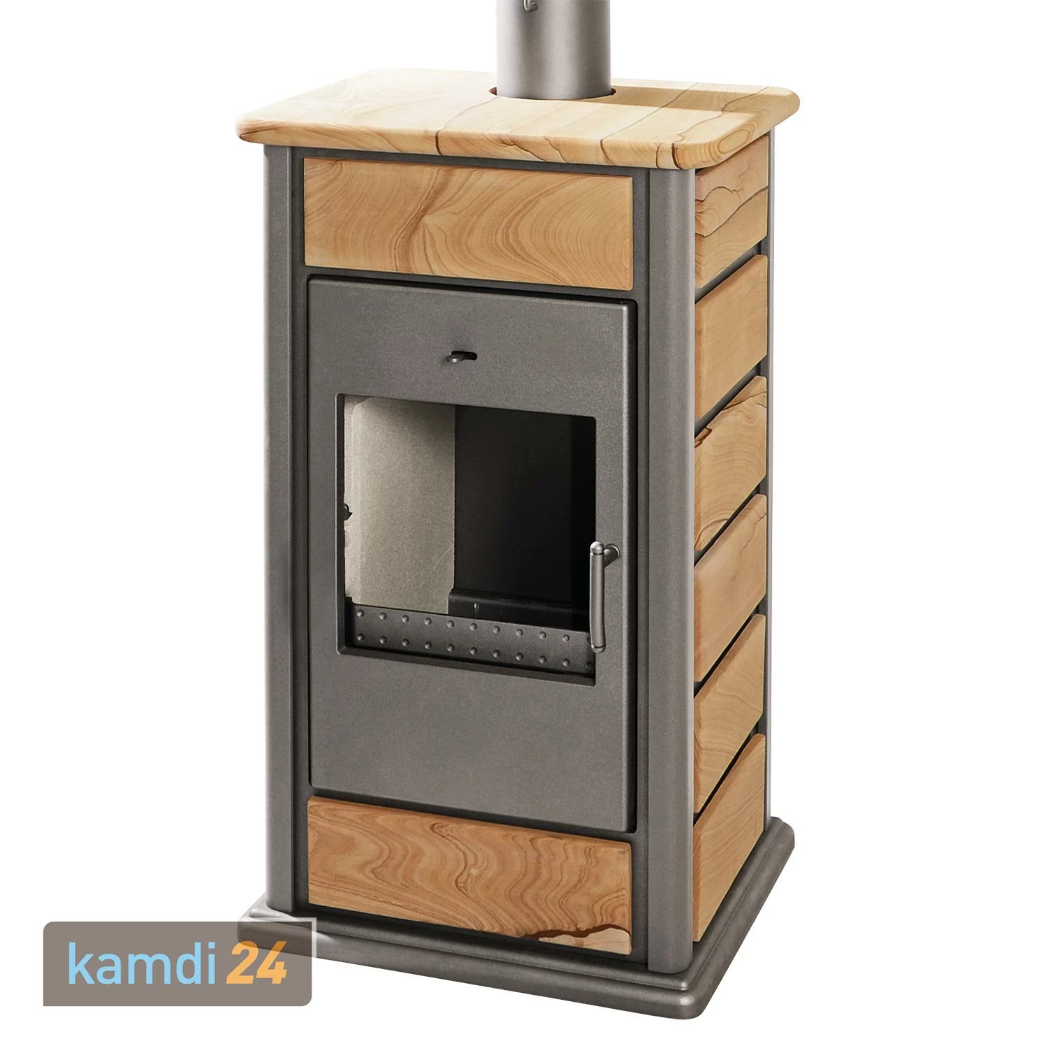 Schmitzker Alicante Anthrazit Sunshine II Wasserführender Kaminofen - Komplett-Set Mit Pufferspeicher 600L, Inkl. Isolierung 4 Schmitzker Alicante Anthrazit Sunshine II Wasserführender Kaminofen - Komplett-Set Mit Pufferspeicher 600L, Inkl. Isolierung – Bild 2