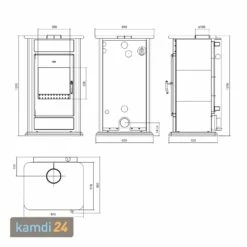 Schmitzker Alicante Wasserführender Kaminofen Anthrazit Base -Angebote Kamdi24 Store schmitzker alicante wasserfuehrender kaminofen anthrazit base 25706 m 11