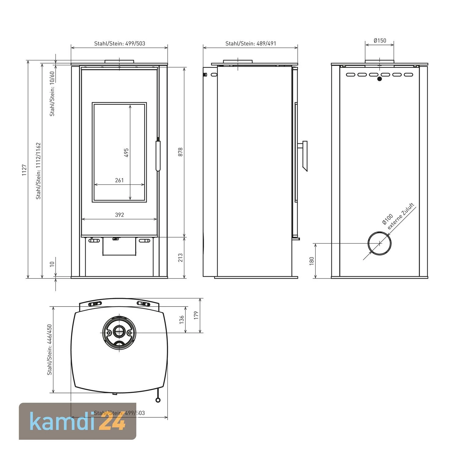 Schmitzker Calera Wasserführender Kaminofen Speckstein 12 Schmitzker Calera Wasserführender Kaminofen Speckstein – Bild 10