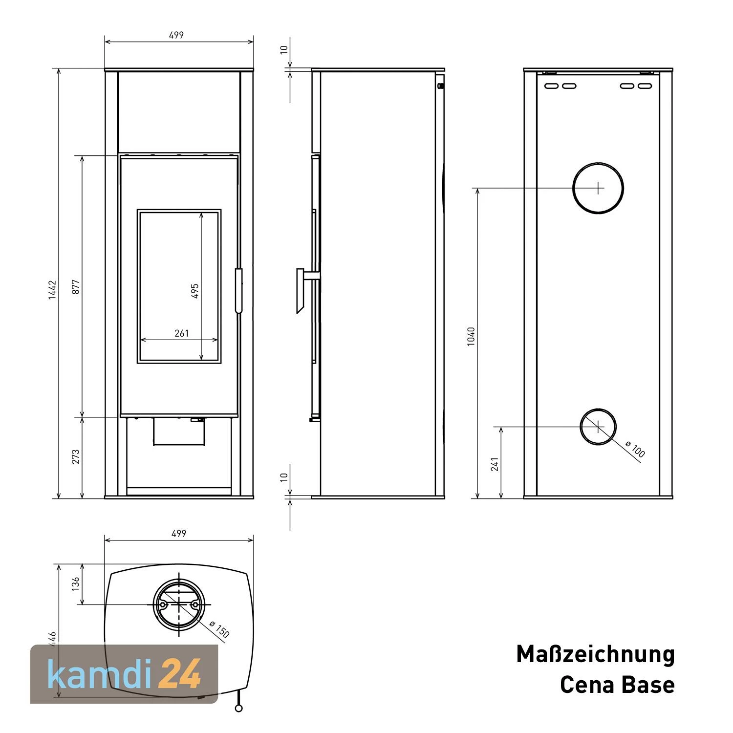 Schmitzker Cena Base Kaminofen Stahl Schwarz 13 Schmitzker Cena Base Kaminofen Stahl Schwarz – Bild 11