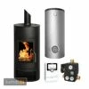 Schmitzker Faro Base Wasserführender Kaminofen - Komplett-Set Mit Pufferspeicher TPSM 500L, Inkl. Isolierung