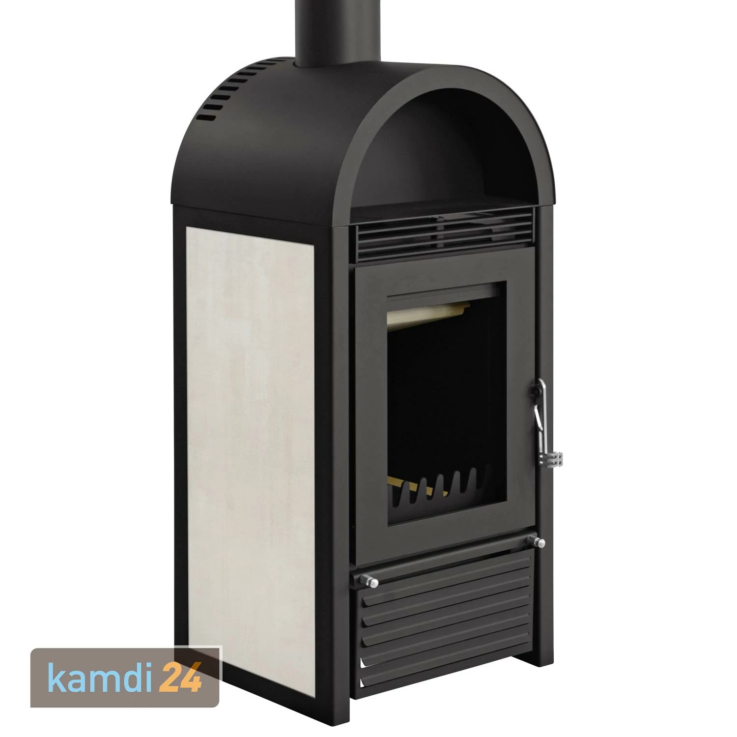 Schmitzker Marbella Keramik Beige Wasserführender Kaminofen - Komplett-Set Mit Pufferspeicher TPSR 300L + 1 SWT 4 Schmitzker Marbella Keramik Beige Wasserführender Kaminofen - Komplett-Set Mit Pufferspeicher TPSR 300L + 1 SWT – Bild 2