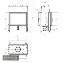 Schmitzker No3 17 KW Wasserführender Kamineinsatz -Angebote Kamdi24 Store schmitzker no3 17 kw wasserfuehrender kamineinsatz 8446 m 11