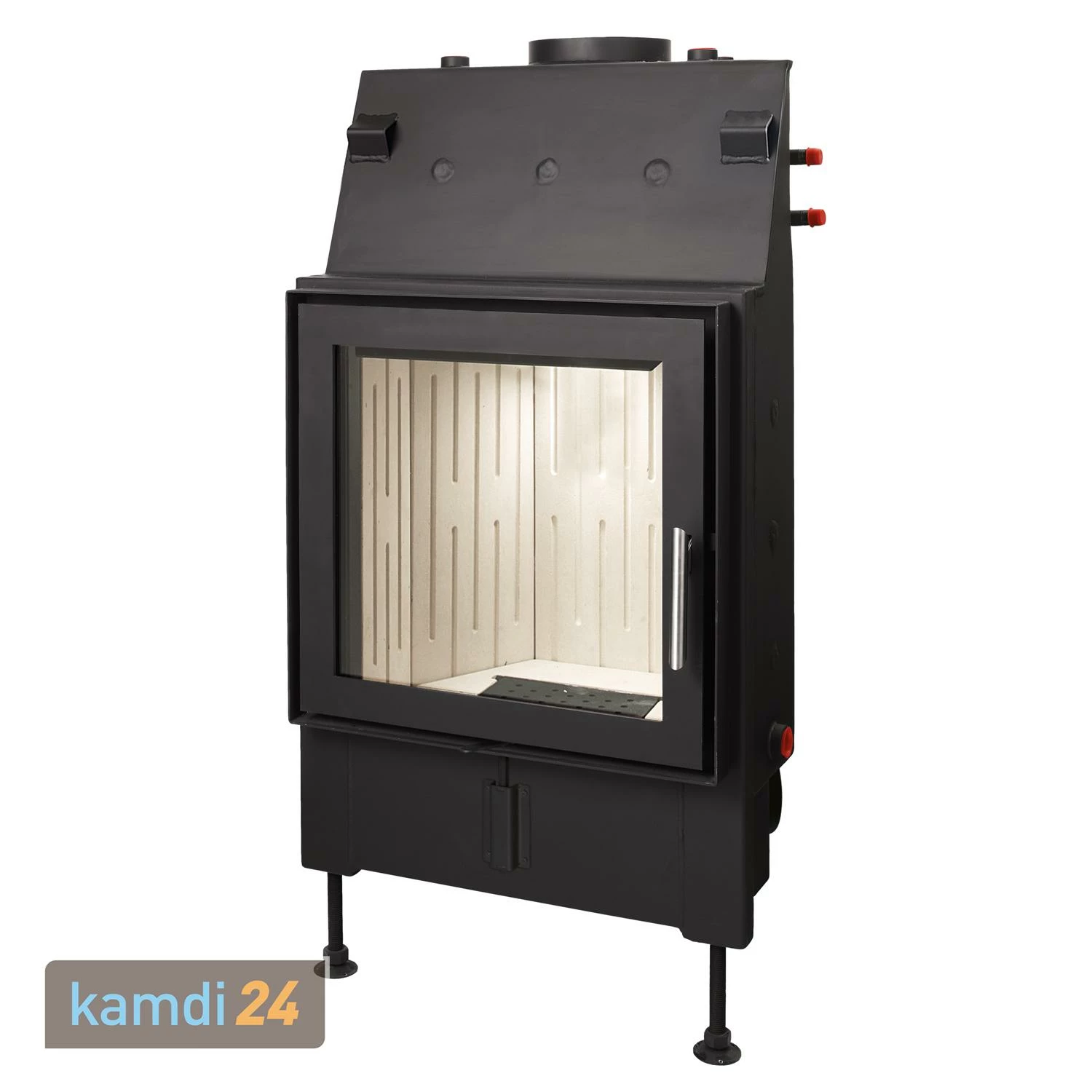 Schmitzker No4 10kW Wasserführender Kamineinsatz Mit Stahlrahmen - Komplett-Set Mit Pufferspeicher SHS 550 + 1 SWT 4 Schmitzker No4 10kW Wasserführender Kamineinsatz Mit Stahlrahmen - Komplett-Set Mit Pufferspeicher SHS 550 + 1 SWT – Bild 2