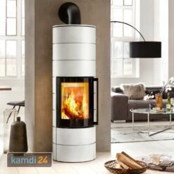 Spartherm Ambiente A4 Wasserführend Kaminofen Stahl Weiß