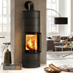 Spartherm Ambiente A4 Wasserführender Kaminofen Stahl Nero
