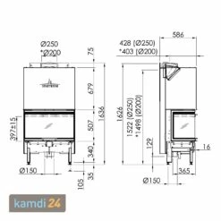 Spartherm Arte 3RL-80h-4S Kamineinsatz RRA Ø 200 Mm -Angebote Kamdi24 Store spartherm arte 3rl 80h 4s kamineinsatz rra 200 mm 13075 m 4