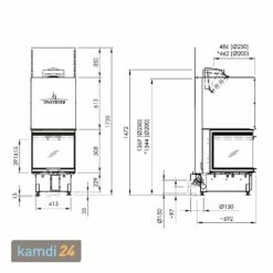 Spartherm Arte U-50h-4S Kamineinsatz RRA Ø 200 Mm -Angebote Kamdi24 Store spartherm arte u 50h 4s kamineinsatz rra 200 mm 20243 m 3