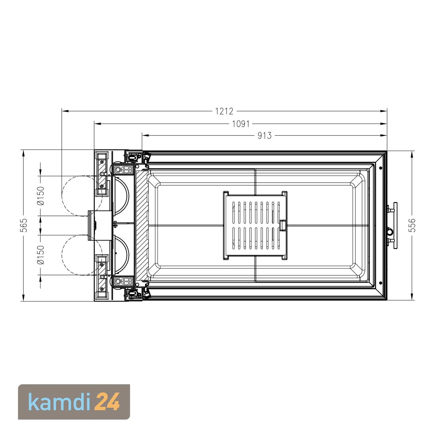 Spartherm Arte U-90h-4S Kamineinsatz RRA Ø 250 Mm 9 Spartherm Arte U-90h-4S Kamineinsatz RRA Ø 250 Mm – Bild 7