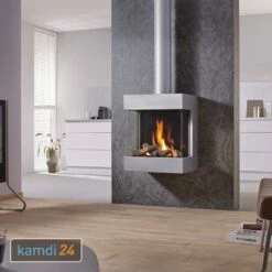 Spartherm DRU Diablo Next RCE Gas-Kaminofen G25 / Alu-Metallic / Ceraglas