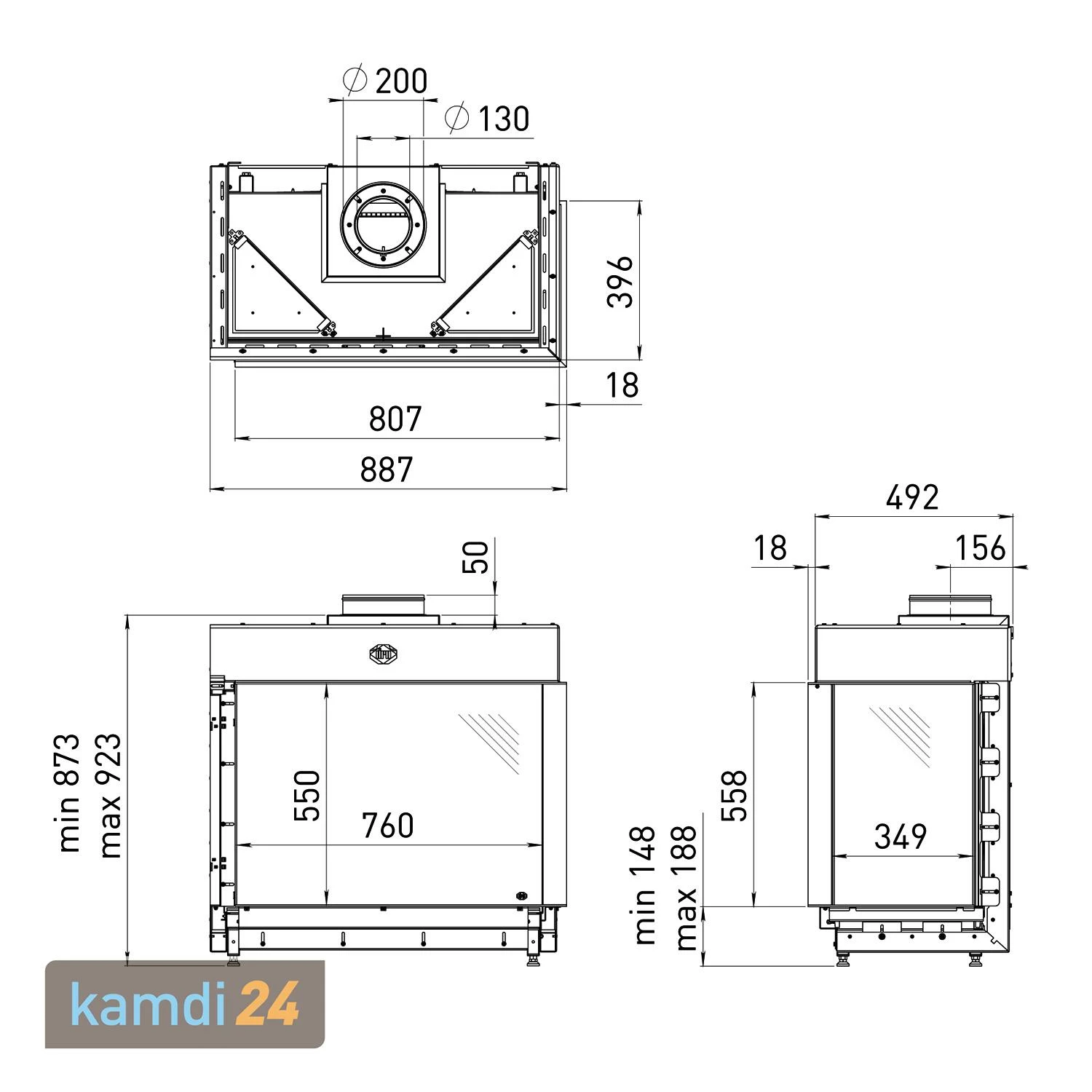 Spartherm DRU Maestro 80/2 RCH Gas-Kamineinsatz G20 / Rechts / Ceraglas 7 Spartherm DRU Maestro 80/2 RCH Gas-Kamineinsatz G20 / Rechts / Ceraglas – Bild 5