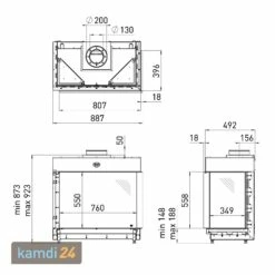 Spartherm DRU Maestro 80/2 RCH Gas-Kamineinsatz G20 / Rechts / Schwarz / Clear View -Angebote Kamdi24 Store spartherm dru maestro 80 2 rch gas kamineinsatz g20 rechts schwarz clear view 12227 m 5