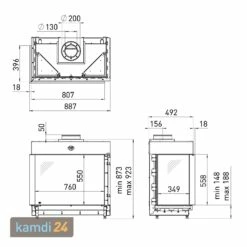Spartherm DRU Maestro 80/2 RCH Gas-Kamineinsatz G25 / Links / Schwarz -Angebote Kamdi24 Store spartherm dru maestro 80 2 rch gas kamineinsatz g25 links schwarz 12229 m 4