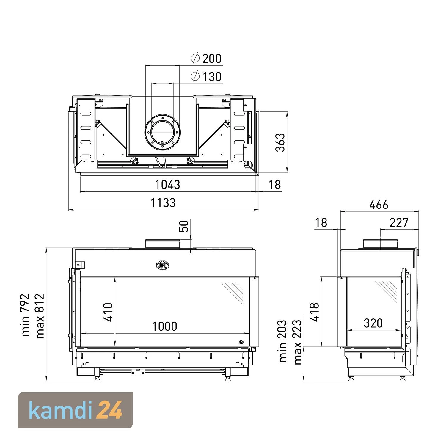 Spartherm DRU Metro 100XT/2-41 RCH Gas-Kamineinsatz G25 / Rechts / Schwarz 4 Spartherm DRU Metro 100XT/2-41 RCH Gas-Kamineinsatz G25 / Rechts / Schwarz – Bild 2