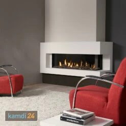 Spartherm DRU Metro 130XT/2 RCH Gas-Kamineinsatz G25 / Rechts / Schwarz
