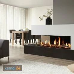 Spartherm DRU Metro 130XTL-41 RCH Gas-Kamineinsatz G25 / Links / Schwarz / Clear View