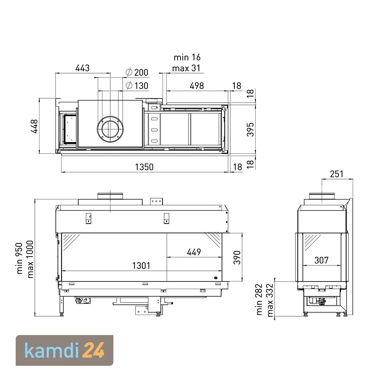 Spartherm DRU Metro 130XTL-41 RCH Gas-Kamineinsatz G25 / Rechts / Ceraglas / Clear View 4 Spartherm DRU Metro 130XTL-41 RCH Gas-Kamineinsatz G25 / Rechts / Ceraglas / Clear View – Bild 2