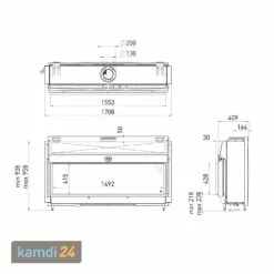 Spartherm DRU Metro 150XT-41 RCH Gas-Kamineinsatz G20 / Ceraglas / Clear View -Angebote Kamdi24 Store spartherm dru metro 150xt 41 rch gas kamineinsatz g20 ceraglas clear view 12164 m 1