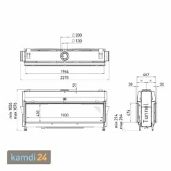Spartherm DRU Metro 200XT Tunnel RCH Gas-Kamineinsatz G25 / Schwarz / Clear View -Angebote Kamdi24 Store spartherm dru metro 200xt tunnel rch gas kamineinsatz g25 schwarz clear view 12187 m 1