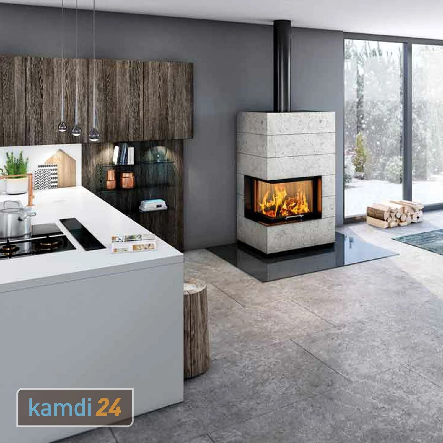 Spartherm Kaminbausatz SIM 1/3 Varia 2Lh-4S Natur 4 Spartherm Kaminbausatz SIM 1/3 Varia 2Lh-4S Natur – Bild 2