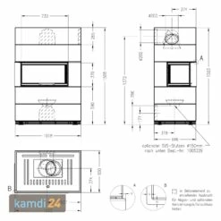 Spartherm Kaminbausatz SIM 1/3 Varia AS-2Lh-4S Natur -Angebote Kamdi24 Store spartherm kaminbausatz sim 1 3 varia as 2lh 4s natur 13012 m 2
