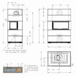 Spartherm Kaminbausatz SIM 1/3/Varia AS-2Rh-4S Natur -Angebote Kamdi24 Store spartherm kaminbausatz sim 1 3 varia as 2rh 4s natur 13039 m 2