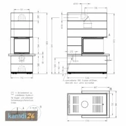 Spartherm Kaminbausatz SIM 2/3/Arte U-70h-4S Natur -Angebote Kamdi24 Store spartherm kaminbausatz sim 2 3 arte u 70h 4s natur 13792 m 1