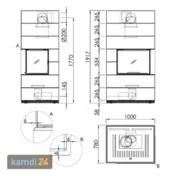Spartherm Kaminbausatz SIM 2/3 Varia 2Rh-4S Natur -Angebote Kamdi24 Store spartherm kaminbausatz sim 2 3 varia 2rh 4s natur 13752 m 2