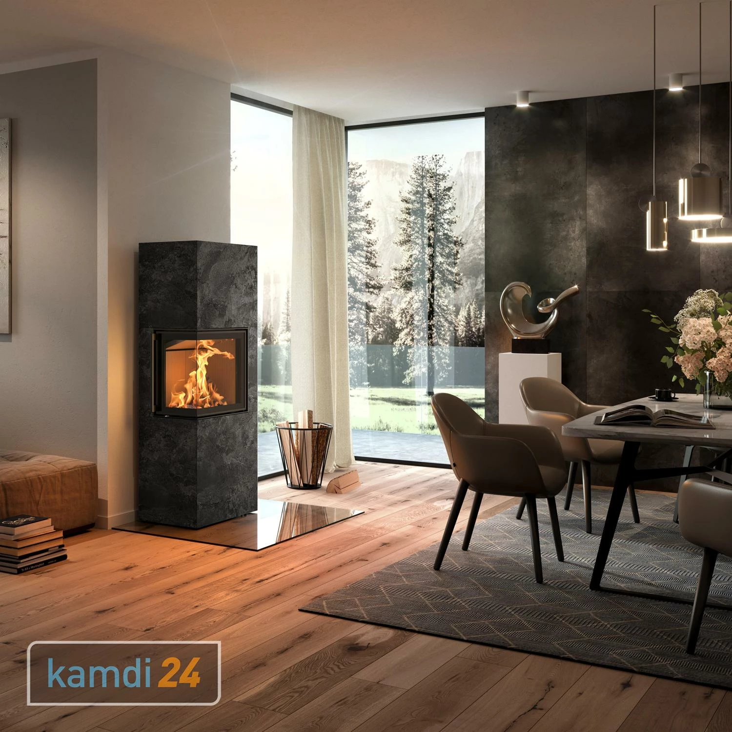 Spartherm Lungo 2L Kaminofen Keramik Krater Riverwashed 6 Spartherm Lungo 2L Kaminofen Keramik Krater Riverwashed – Bild 4