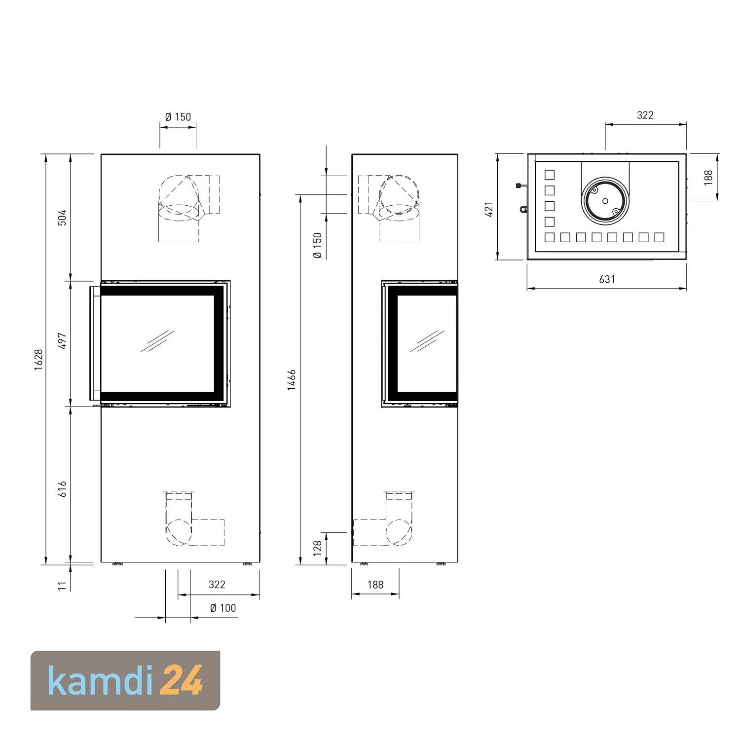 Spartherm Lungo 2L Kaminofen Perle 7 Spartherm Lungo 2L Kaminofen Perle – Bild 5