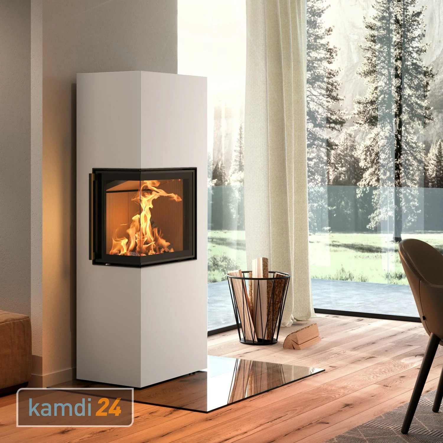 Spartherm Lungo 2L Kaminofen Weiß 3 Spartherm Lungo 2L Kaminofen Weiß