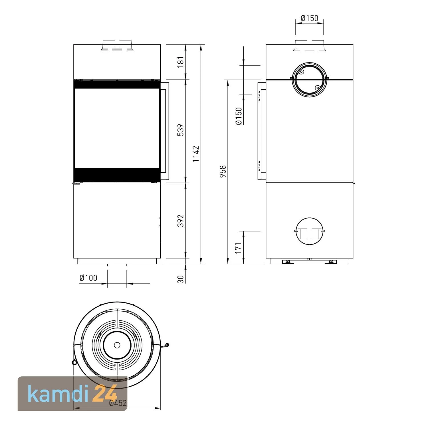 Spartherm Passo XS Kaminofen Stahl Geschliffen 9 Spartherm Passo XS Kaminofen Stahl Geschliffen – Bild 7