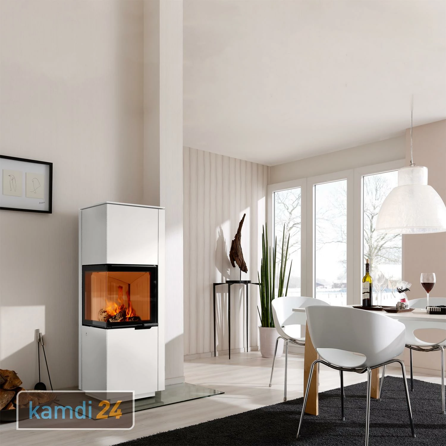 Spartherm Piko H2O Wasserführender Kaminofen Weiß 7 Spartherm Piko H2O Wasserführender Kaminofen Weiß – Bild 5