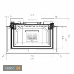 Spartherm Premium Arte-3RL-80h Kamineinsatz RRA Ø 200 Mm -Angebote Kamdi24 Store spartherm premium arte 3rl 80h kamineinsatz rra 200 mm 14733 m 4