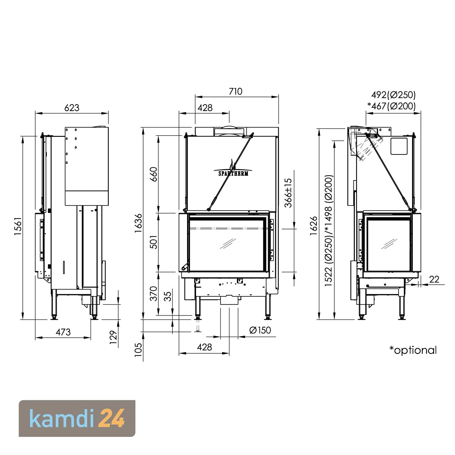 Spartherm Premium V-2L-68h Kamineinsatz RRA Ø 200 Mm 6 Spartherm Premium V-2L-68h Kamineinsatz RRA Ø 200 Mm – Bild 4
