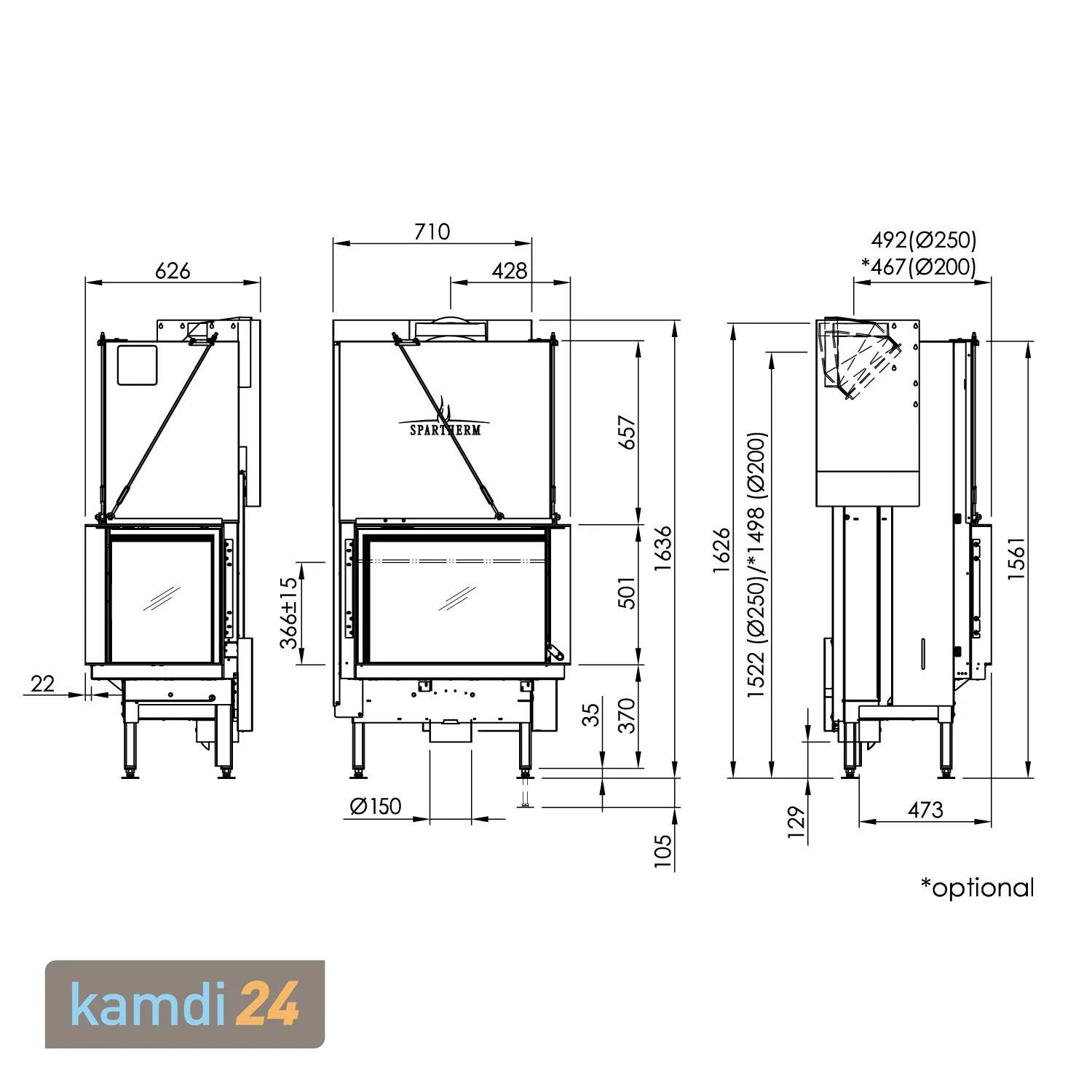 Spartherm Premium V-2R-68h Kamineinsatz RRA Ø 250 Mm 9 Spartherm Premium V-2R-68h Kamineinsatz RRA Ø 250 Mm – Bild 7