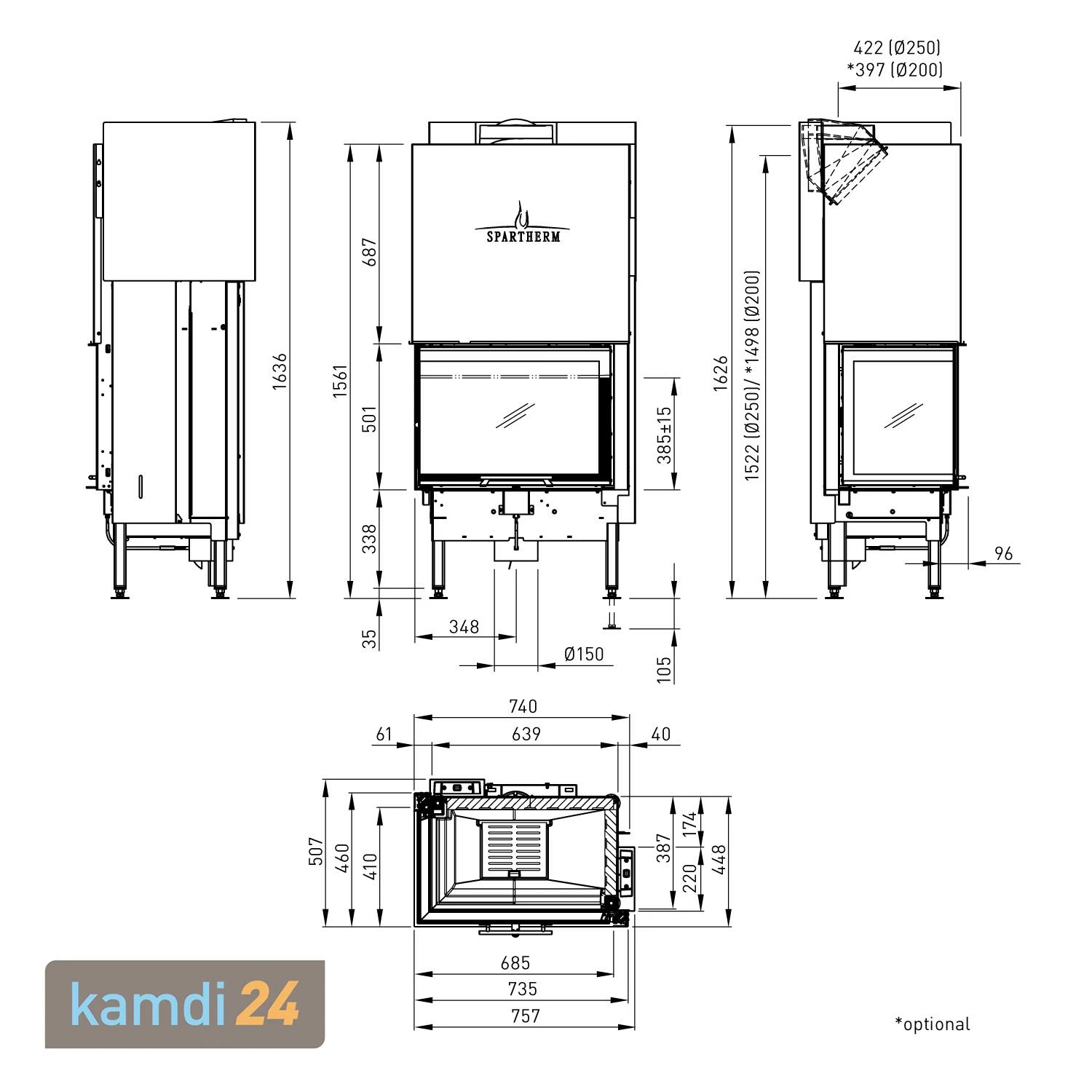 Spartherm Varia 2L-68h-4S Kamineinsatz RRA Ø 200 Mm 8 Spartherm Varia 2L-68h-4S Kamineinsatz RRA Ø 200 Mm – Bild 6