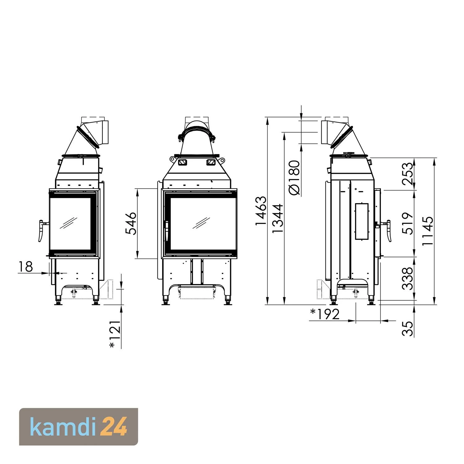 Spartherm Varia 2R-55 Kamineinsatz Ecke 5 Spartherm Varia 2R-55 Kamineinsatz Ecke – Bild 3