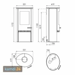 TermaTech TT21RHS Kaminofen Stahl Schwarz / Speckstein -Angebote Kamdi24 Store termatech tt21rhs kaminofen stahl schwarz speckstein 14003 m 2