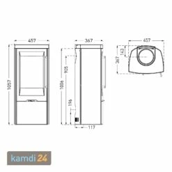 TermaTech TT30 Kaminofen Stahl Schwarz Rauchrohranschluss Oben 11 TermaTech TT30 Kaminofen Stahl Schwarz Rauchrohranschluss Oben -Angebote Kamdi24 Store termatech tt30 kaminofen stahl schwarz rauchrohranschluss oben 19069 m 4