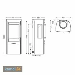 TermaTech TT30G Kaminofen Stahl Schwarz, 3-seitige Verglasung, Rauchrohr Oben 11 TermaTech TT30G Kaminofen Stahl Schwarz, 3-seitige Verglasung, Rauchrohr Oben -Angebote Kamdi24 Store termatech tt30g kaminofen stahl schwarz 3 seitige verglasung rauchrohr oben 19073 m 4
