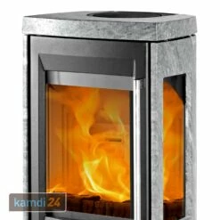 TermaTech TT30GS Kaminofen Stahl Schwarz/Speckstein, 3-seitige Verglasung, Rauchrohr Oben -Angebote Kamdi24 Store termatech tt30gs kaminofen stahl schwarz speckstein 3 seitige verglasung rauchrohr oben 19075 m 2