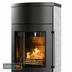 TermaTech TT80S Kaminofen Stahl Schwarz/Speckstein, Rauchrohr Hinten -Angebote Kamdi24 Store termatech tt80s kaminofen stahl schwarz speckstein rauchrohr hinten 19062 m 2